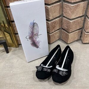 Jessica simpson Neverly black microsuede women’s size 5.5